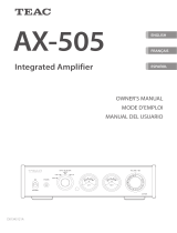TEAC AX-505 El manual del propietario