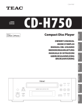 TEAC CD-H750 El manual del propietario