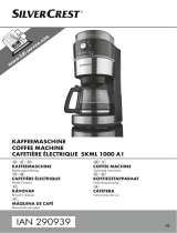 Silvercrest IAN 290939 Kaffeemaschine El manual del propietario