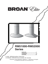 Broan Rangemaster RM52000 Series Manual de usuario