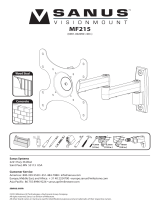 Sanus VisionMount MF215 Manual de usuario