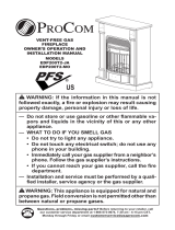 ProCom Heating EDP200T2-MO Manual de usuario
