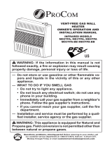 ProCom Heating MD5TPA Manual de usuario