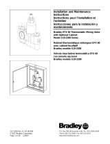 Bradley EFX 60 S19-2200 Series Installation And Maintenance Instructions Manual