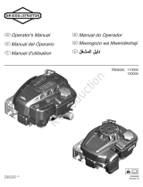 Simplicity OPERATOR'S MANUAL -ENGINE, MDL 110000 120000 123P00 Manual de usuario
