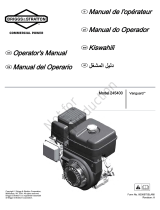 Simplicity ENGINE, MODEL 245400, VANGUARD Manual de usuario