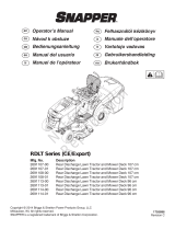 Simplicity SNAPPER RDLT CE, REAR DISCHARGE LAWN TRACTOR AND MOWER DECK Manual de usuario