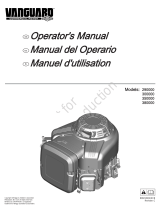 Briggs & Stratton Vanguard 350000 Manual de usuario