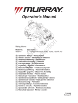 Simplicity MULTI-LANGUAGE OPERATOR'S MANUAL, MURRAY RIDING MOWER 15.5HP 42" Manual de usuario