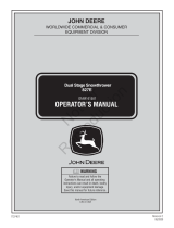 Simplicity 827E, DUAL STAGE SNOWTHROWER (JOHN DEERE) Manual de usuario
