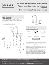 Gerber Sirius Two Handle Widespread Lavatory Faucet Manual de usuario