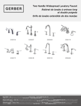 Gerber Lemora Two Handle Widespread Lavatory Faucet Manual de usuario