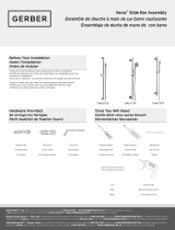 Gerber Versa Square 30" Slide Bar Assembly Manual de usuario