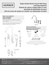 Gerber Melrose Single Handle High-Rise Kitchen Faucet Manual de usuario