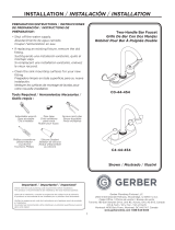 Gerber GC444454 Manual de usuario