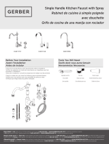 Gerber Opulence Single Handle Kitchen Faucet Manual de usuario