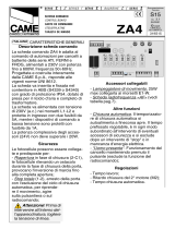 CAME ZA4 Manual de usuario