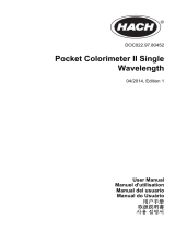 Hach POCKET COLORIMETER II Manual de usuario