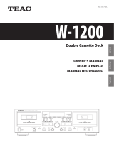 TEAC W-1200 El manual del propietario