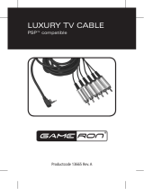 GAMERON LUXURY TV CABLE PSP El manual del propietario