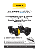 Davey SilensorPRO SP200BT Installation And Operating Instructions Manual