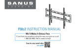 Sanus Vuepoint F58c2 Manual de usuario