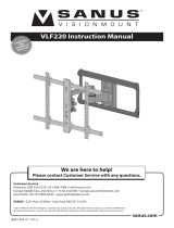 Sanus VLF220-B1 Black Manual de usuario