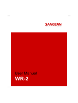 Sangean Electronics WR-3 Manual de usuario