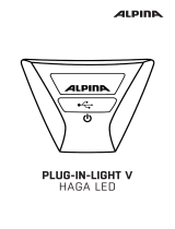 Alpina PLUG-IN-LIGHT V HAGA LED Manual de usuario