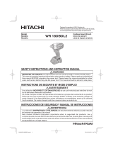 Hitachi WR 18DBDL2 Manual de usuario