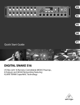 Behringer Digital Snake S16 Guía de inicio rápido