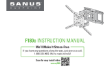 Sanus F180c Manual de usuario