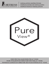 Fortress Technologies PURE VIEW FULL GLASS PANEL AL13 HOME Installation Instructions Manual