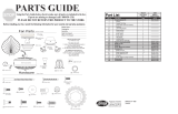 Hunter Fan 22288 Parts Guide