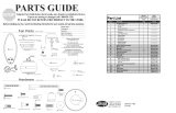 Hunter Fan 25413 Parts Guide