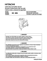 Hitachi NC40G - 1 1/2" Concrete Nailer Manual de usuario