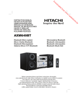 Hitachi AXM649BT El manual del propietario