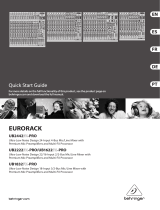Behringer EURORACK UB2222FX-PRO Guía de inicio rápido
