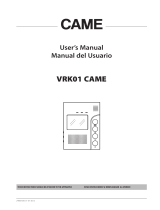 CAME VRK01 Manual de usuario