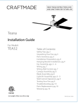 Craftmade Teana Guía de instalación