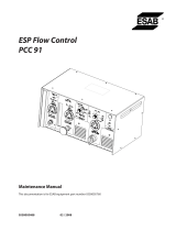 ESAB ESP Flow Control PCC 91 Manual de usuario