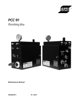 ESAB PCC-91 Plumbing Box Manual de usuario