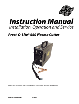 Prest-O-Lite Prest-O-Lite® 550 Plasma Cutter Manual de usuario