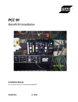 ESAB PCC-91 Retrofit Kit Installation Guía de instalación