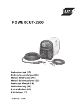 ESAB POWERCUT-1500 Manual de usuario