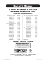 Tripp Lite 3-Phase Switched 0U Power Distribution Units El manual del propietario