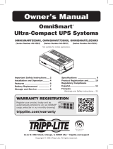 Tripp Lite OmniSmart Ultra-Compact UPS Systems El manual del propietario