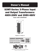 Tripp Lite S3MT-Series 3-Phase 480V-208V Input and 208V-480V Output Transformers El manual del propietario