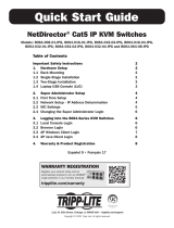 Tripp Lite NetDirector Cat5 IP KVM Switches Guía de inicio rápido