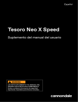 Cannondale Tesoro Neo X Speed El manual del propietario